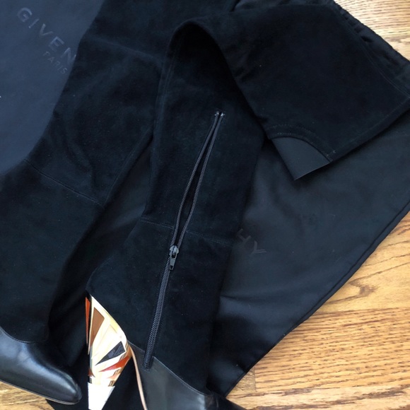 Givenchy multi color cone heel over knee boots - Picture 6 of 8